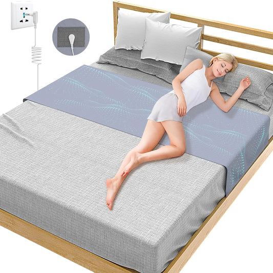GroundMe Grounding Bed Sheets (Gray）